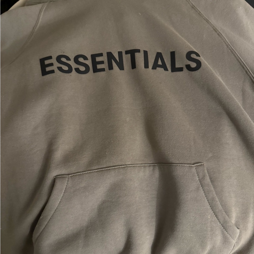 Fear of God Essentials Hoodie in Olive